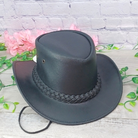 American Bison Leather Hat NWT - Picture 1 of 6